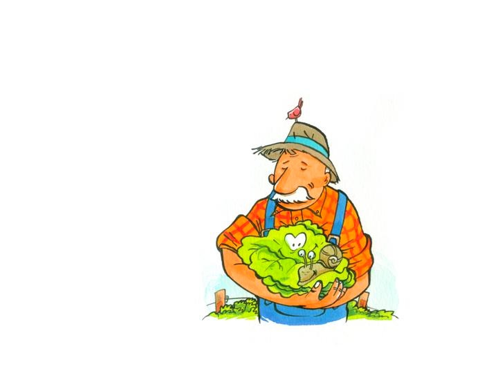 Conte - Un matin d't au potager - illustr par Jim Bouchet