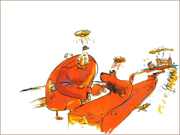 Conte - Un parapluie pour deux - illustr par Jim Bouchet