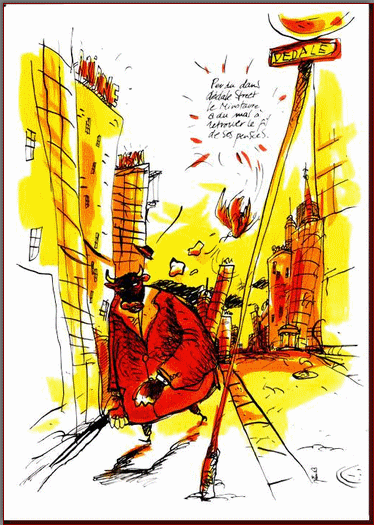 Jim Bouchet : mythologie - minotaure dans Ddale Street