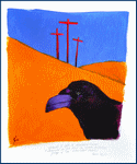 Jim Bouchet : peinture acrylique - le Golgotha