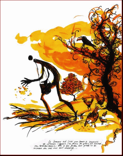 Jim Bouchet : illustration textes sacrs- Parabole du semeur