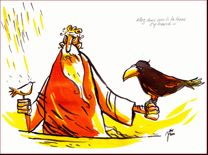 Jim Bouchet : illustration textes sacrs - Le dluge  