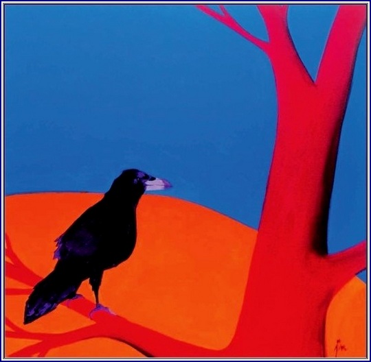 Jim Bouchet : acrylique sur toile - affut
